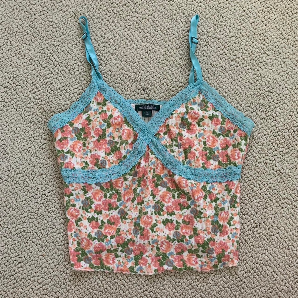 Women’s Wild Fable Floral Lace Tank Top